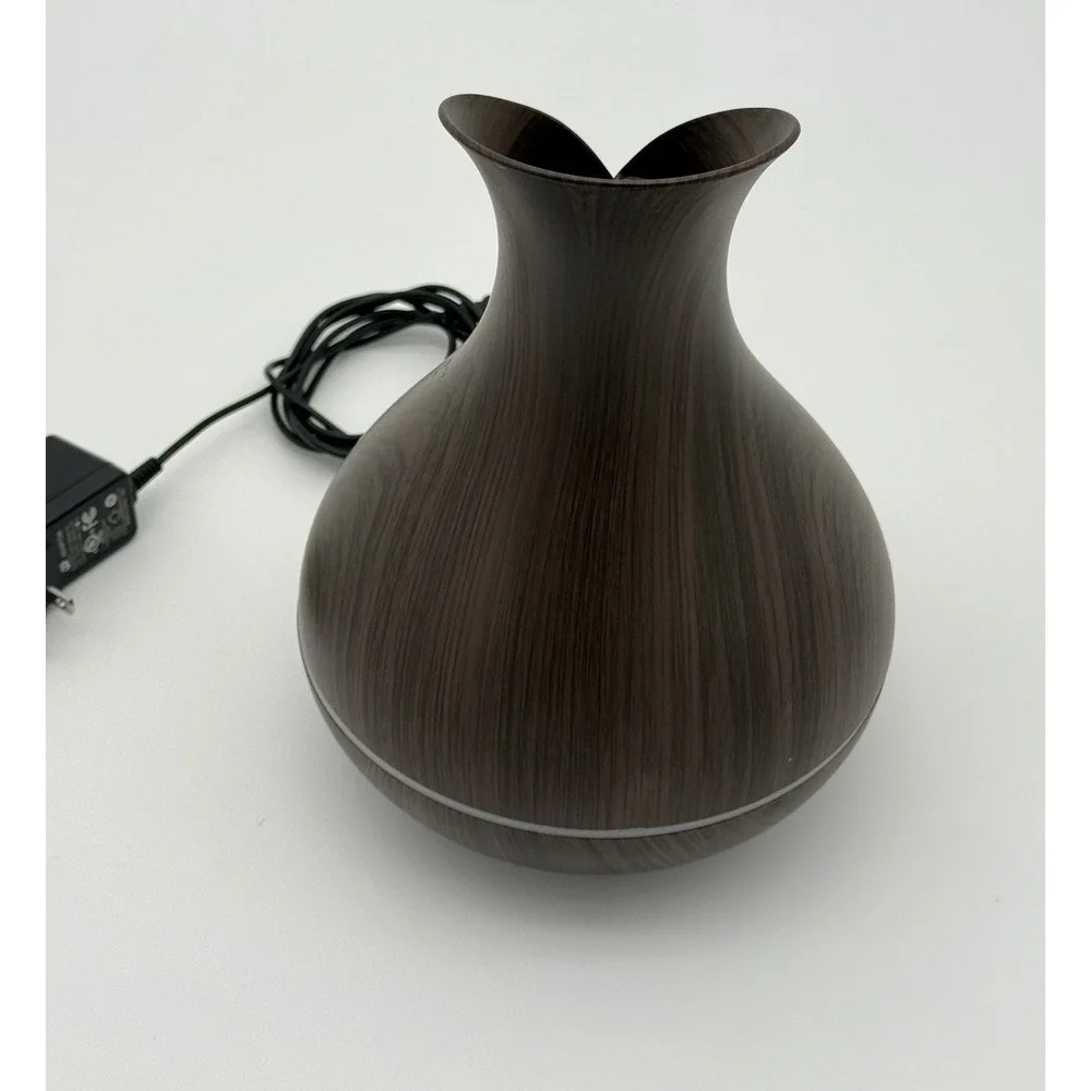 Ultrasonic Essential Oil Diffuser Aromatherapy Humidifier LED Timer Wood Grain
